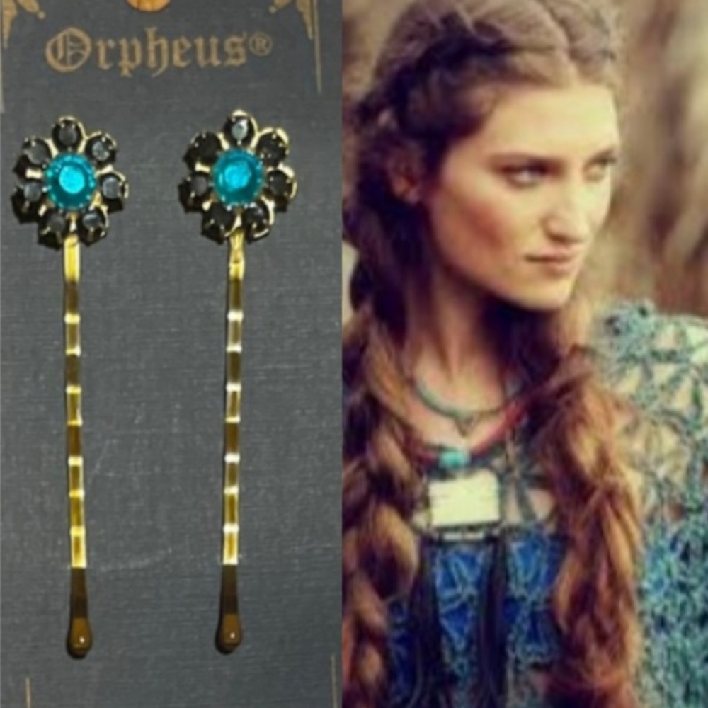 Hair Clip Flower Bobby Pin Reproduction Romantic Vintage Style Hair Jewelry